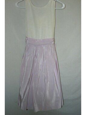 Us Angels Girl's Pink White Dress Bridesmaid Dressy Fancy Party Church Size 14